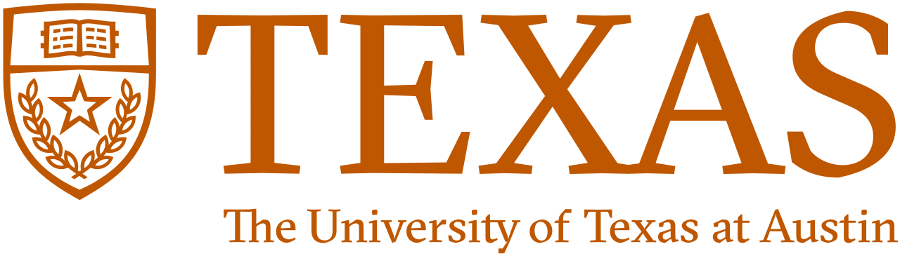 a black and orange text