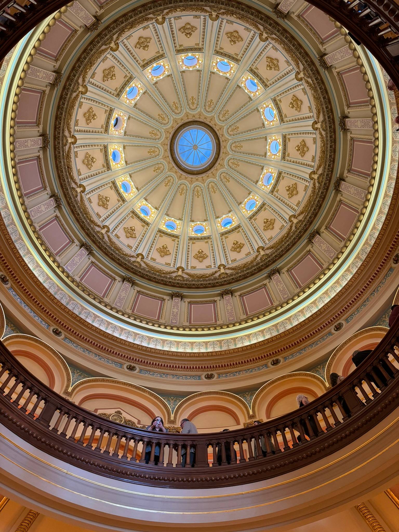 A dome with a skylight.