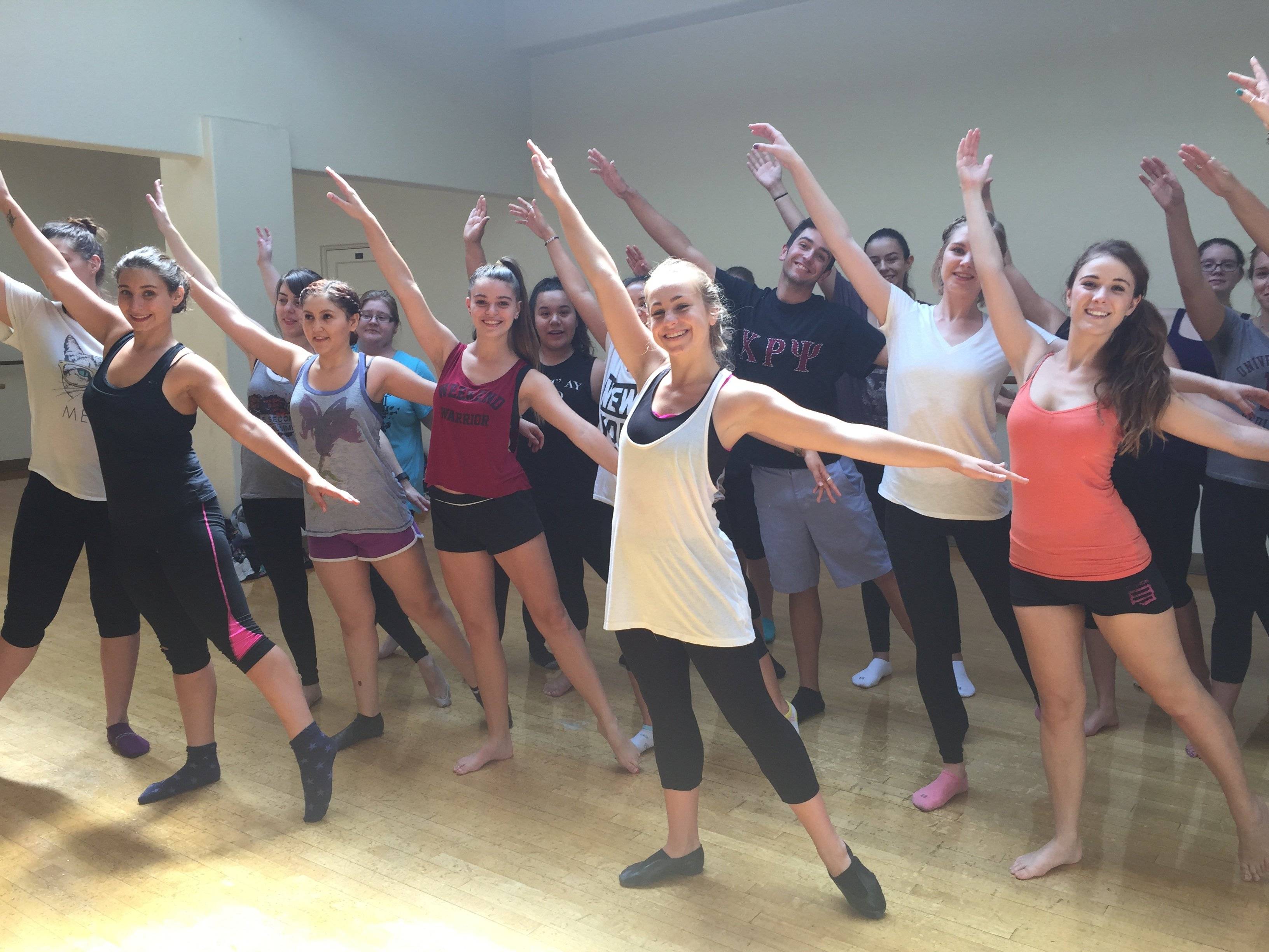 a group of people posing for a photo