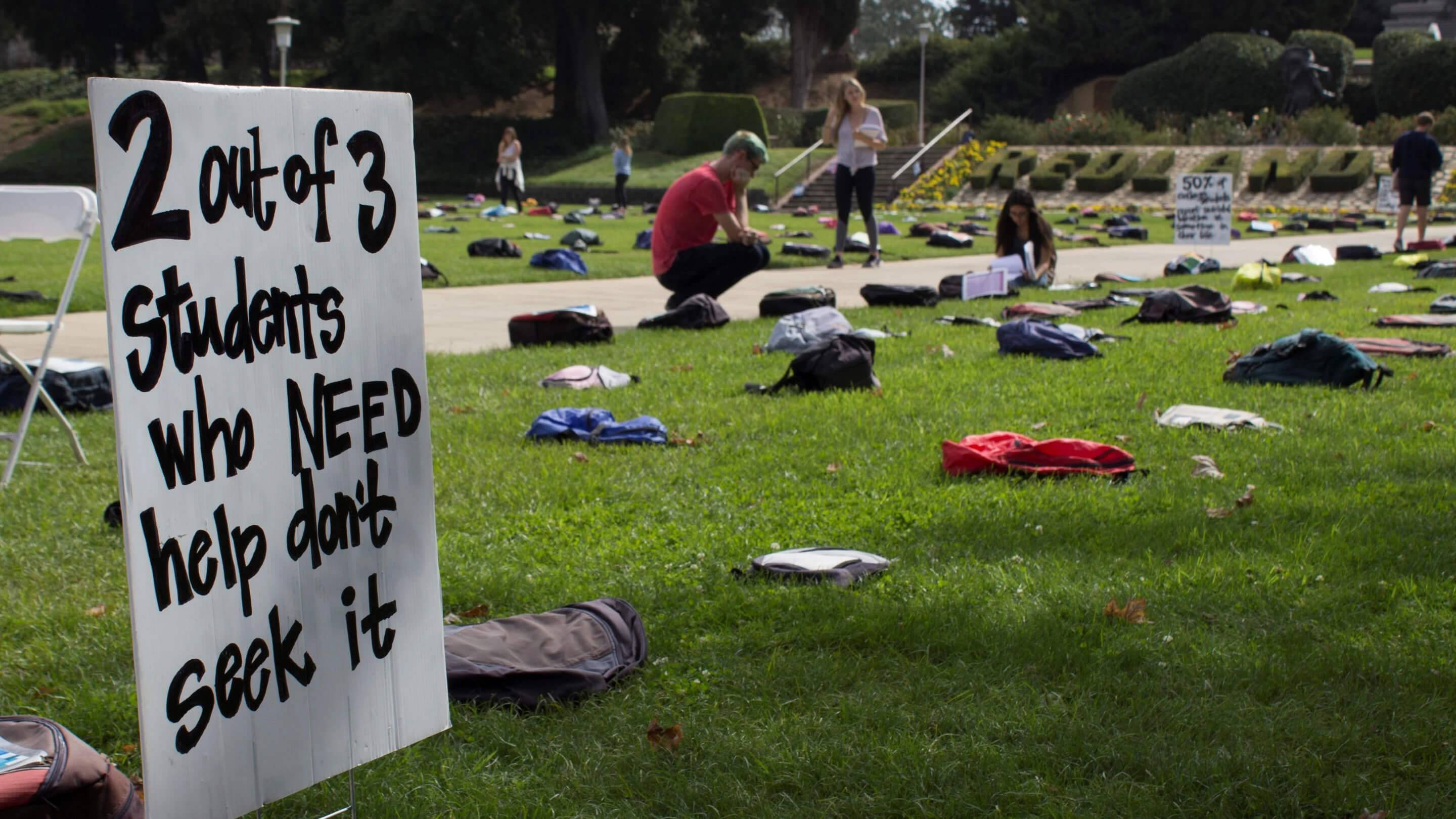 a group of people in a park
