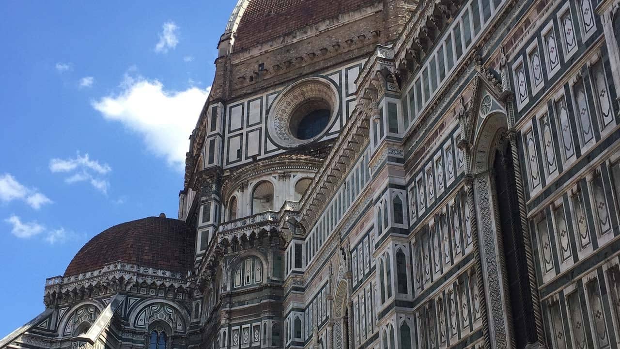 a large building with a dome