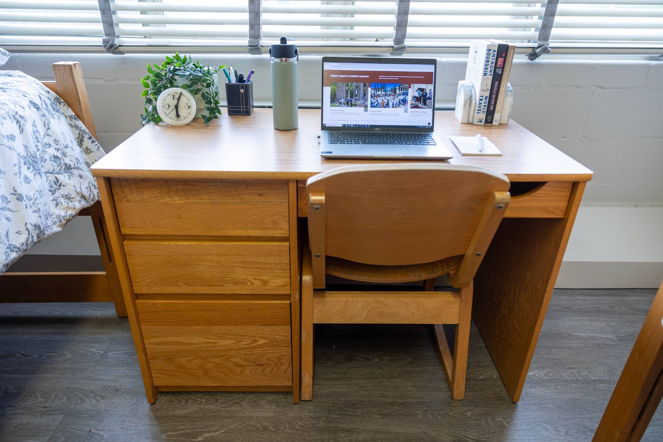 a laptop on a desk