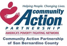 a logo for a community action partnership