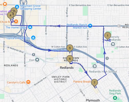 Shuttle Service Route