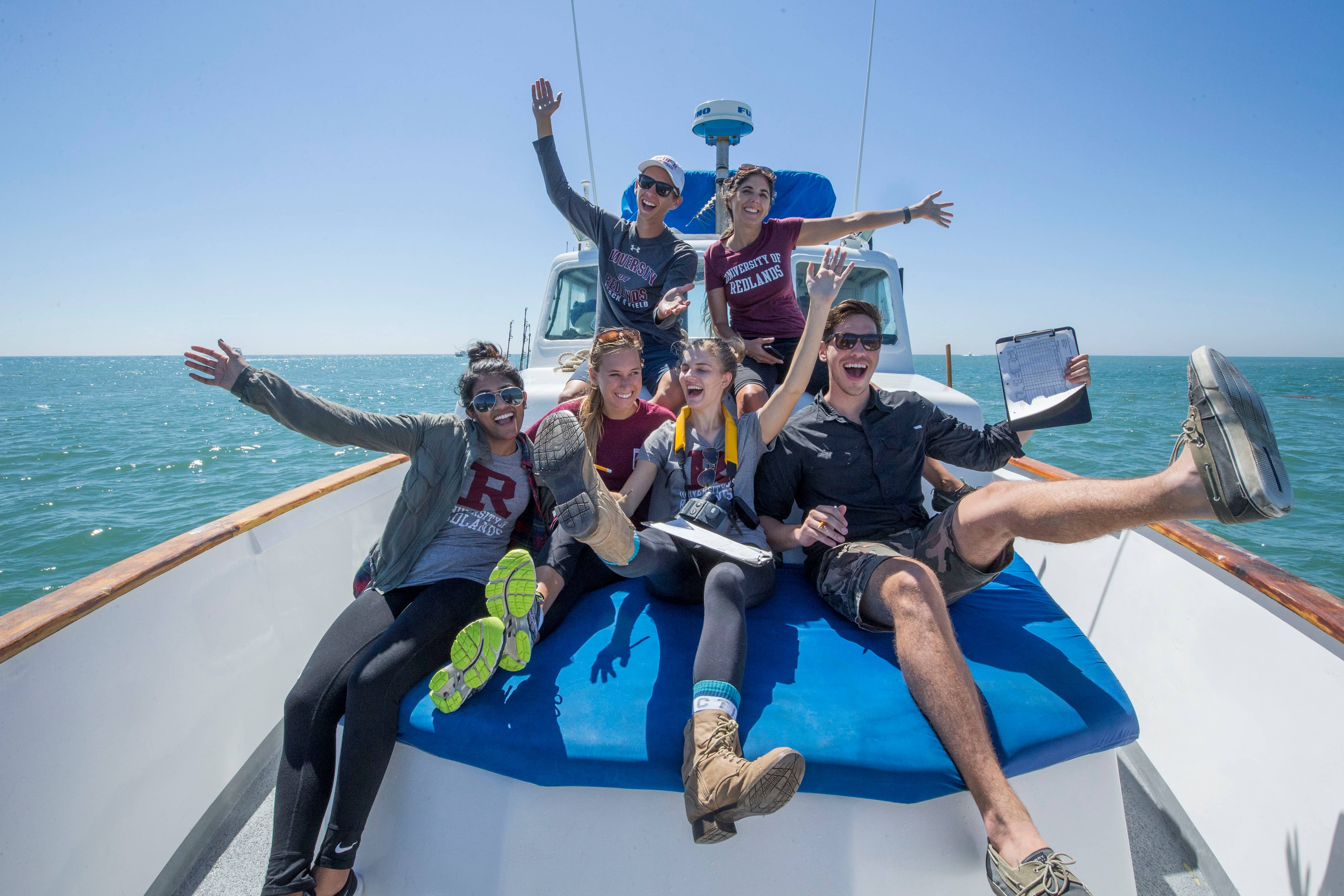 a group of people on a boat