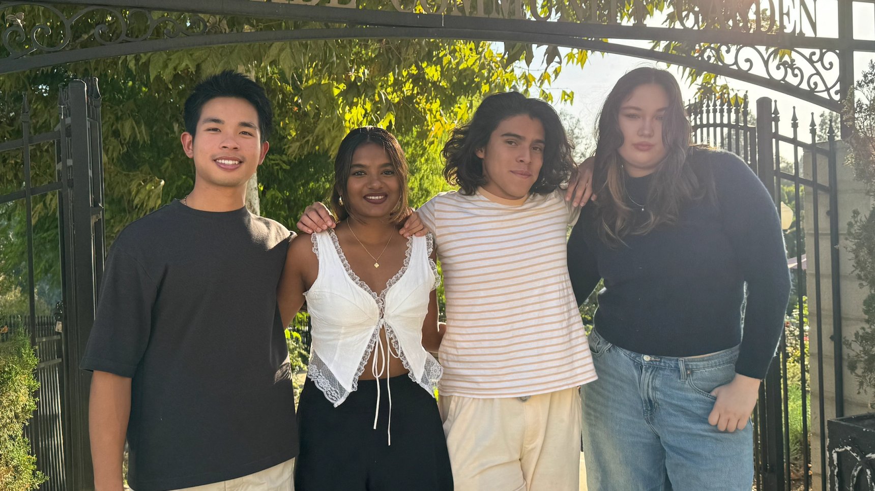 a group of people posing for a photo