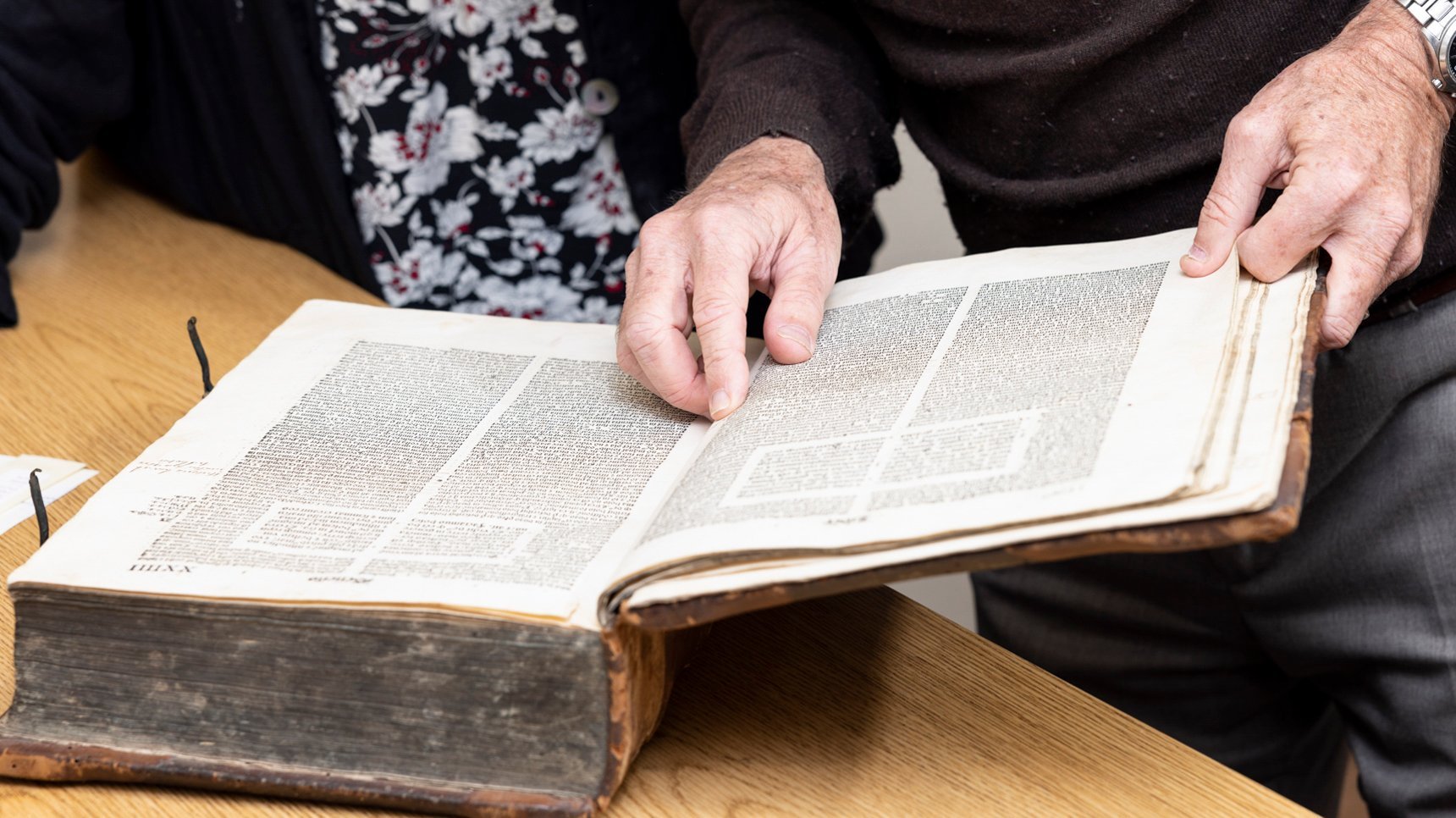 a person holding a book
