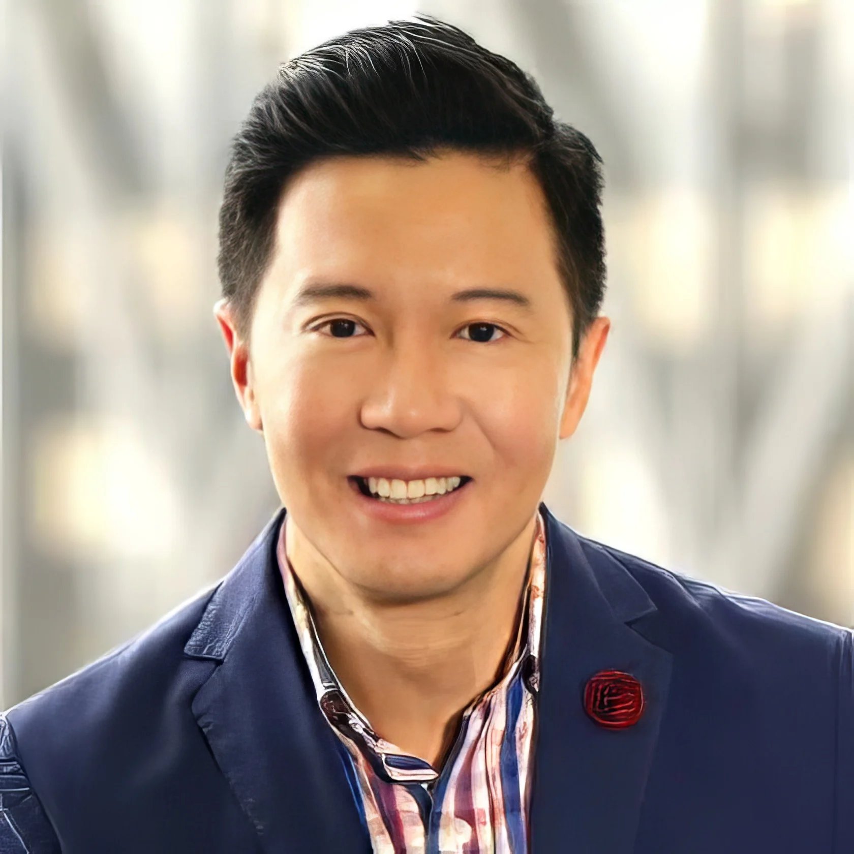 a man smiling for a picture