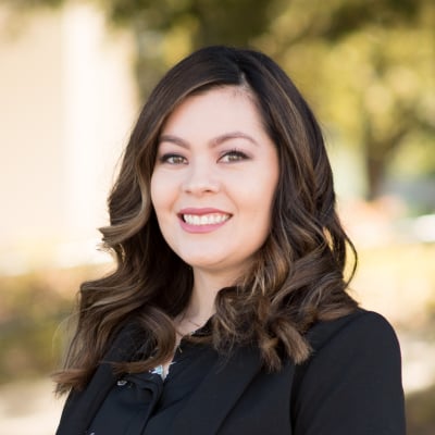 a woman smiling at camera
