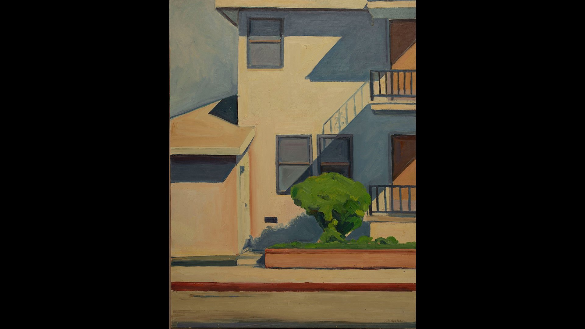 a painting of a house