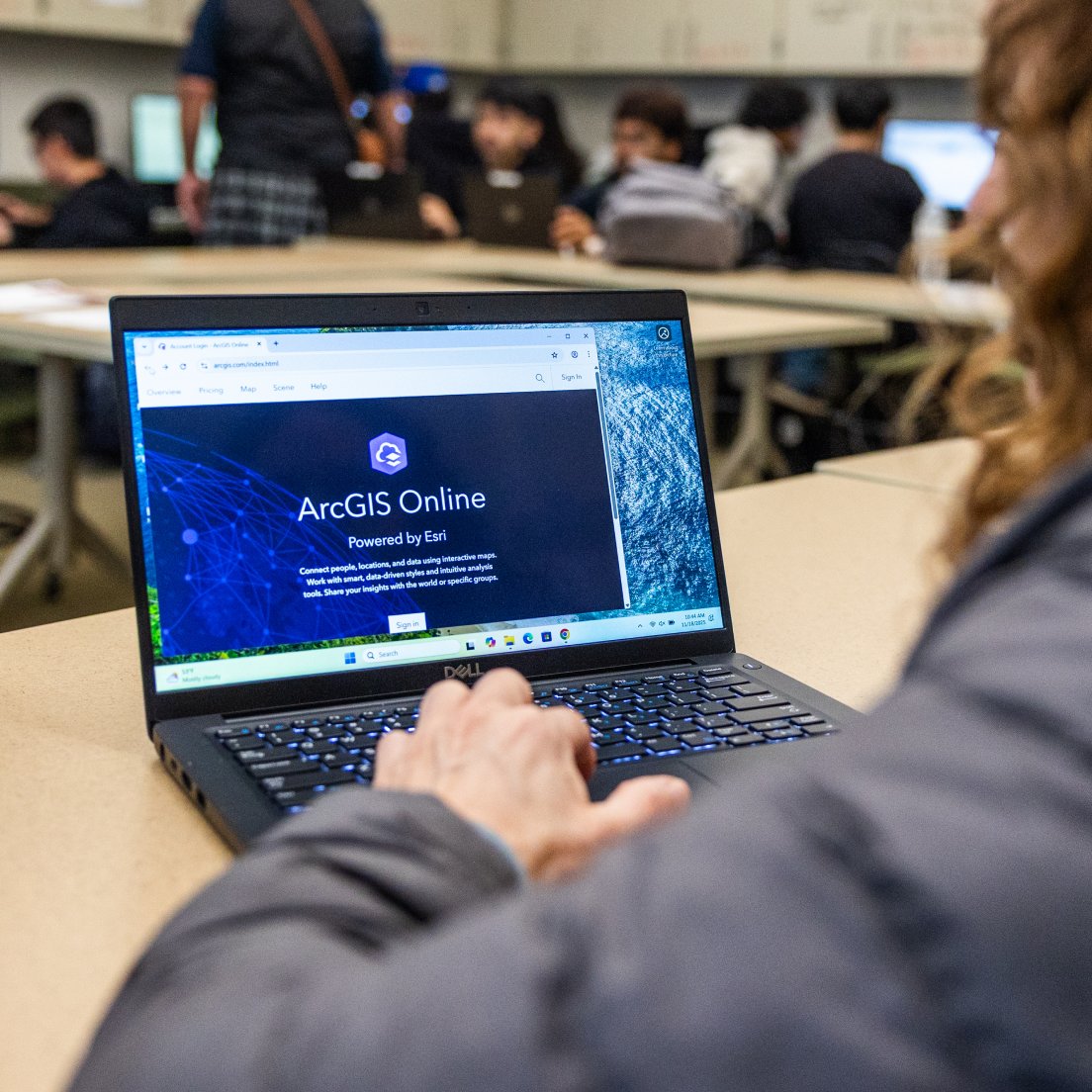 a person using a laptop