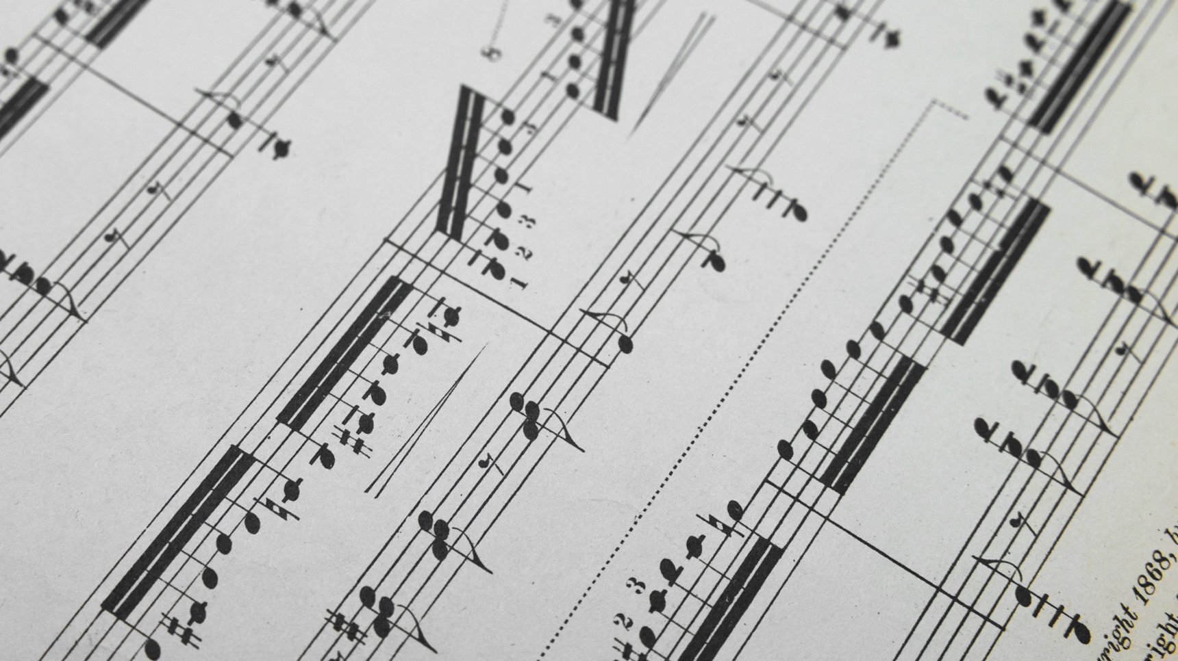 a sheet of music with notes