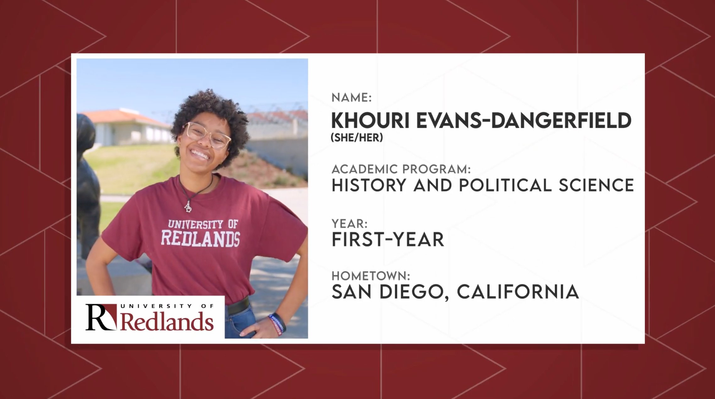 a person smiling for the camera