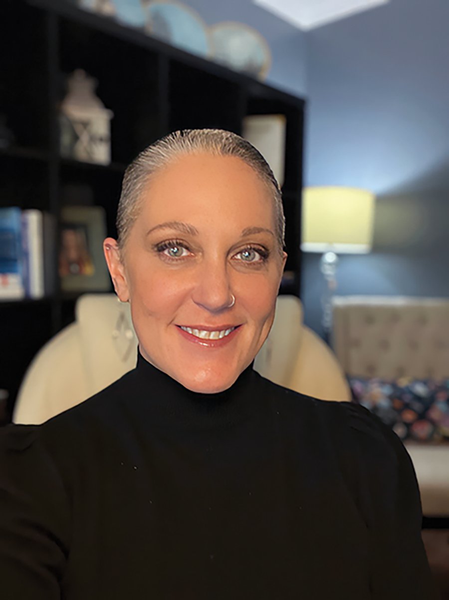 a person smiling at camera