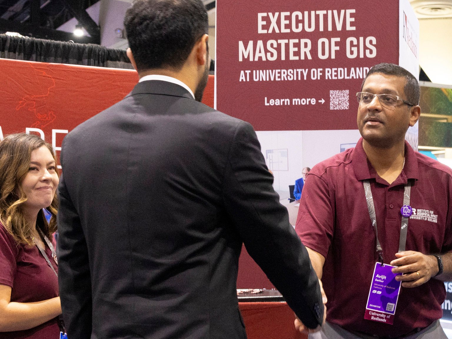 a person shaking hands with another person