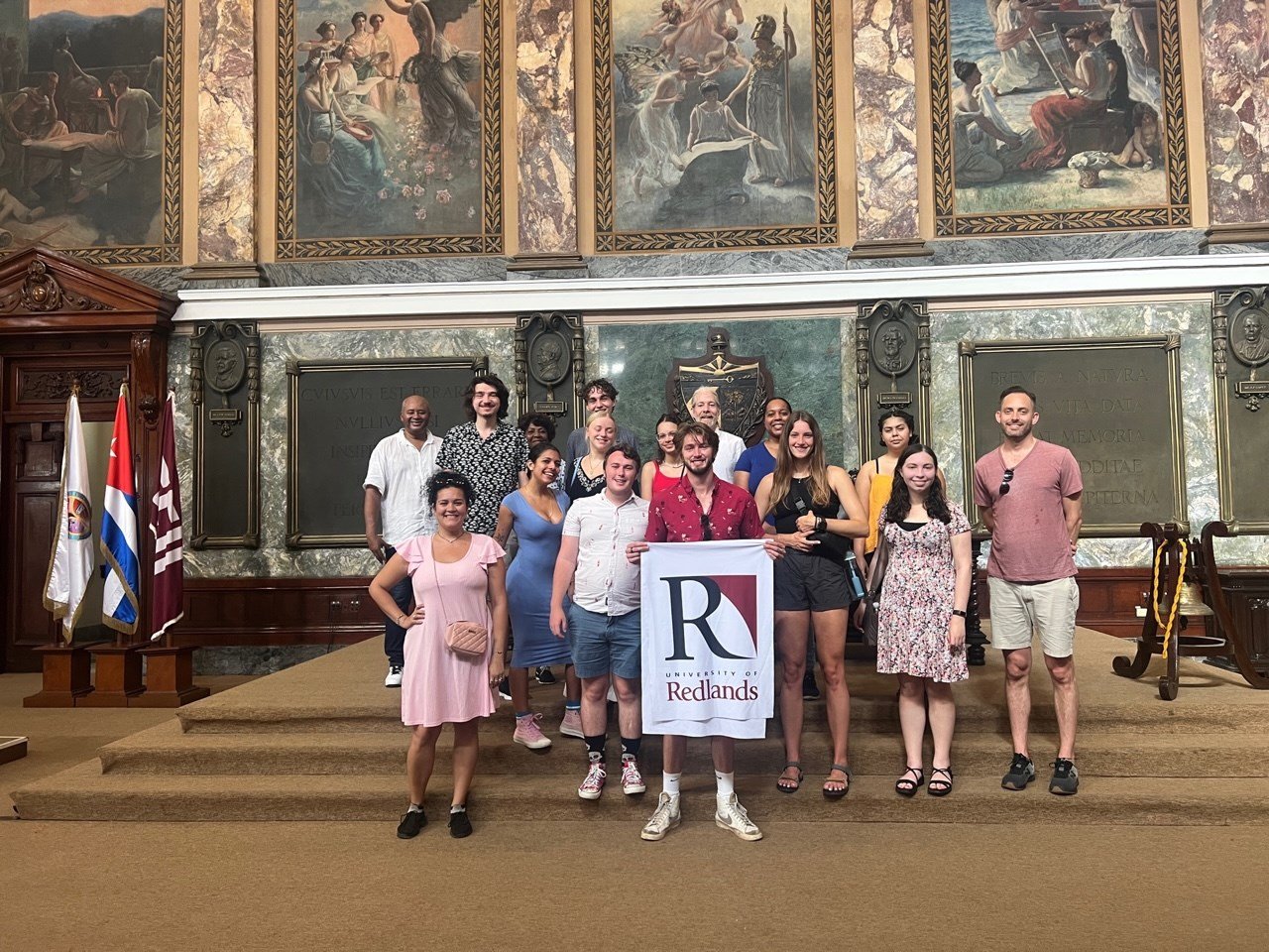 a group of people posing for a photo