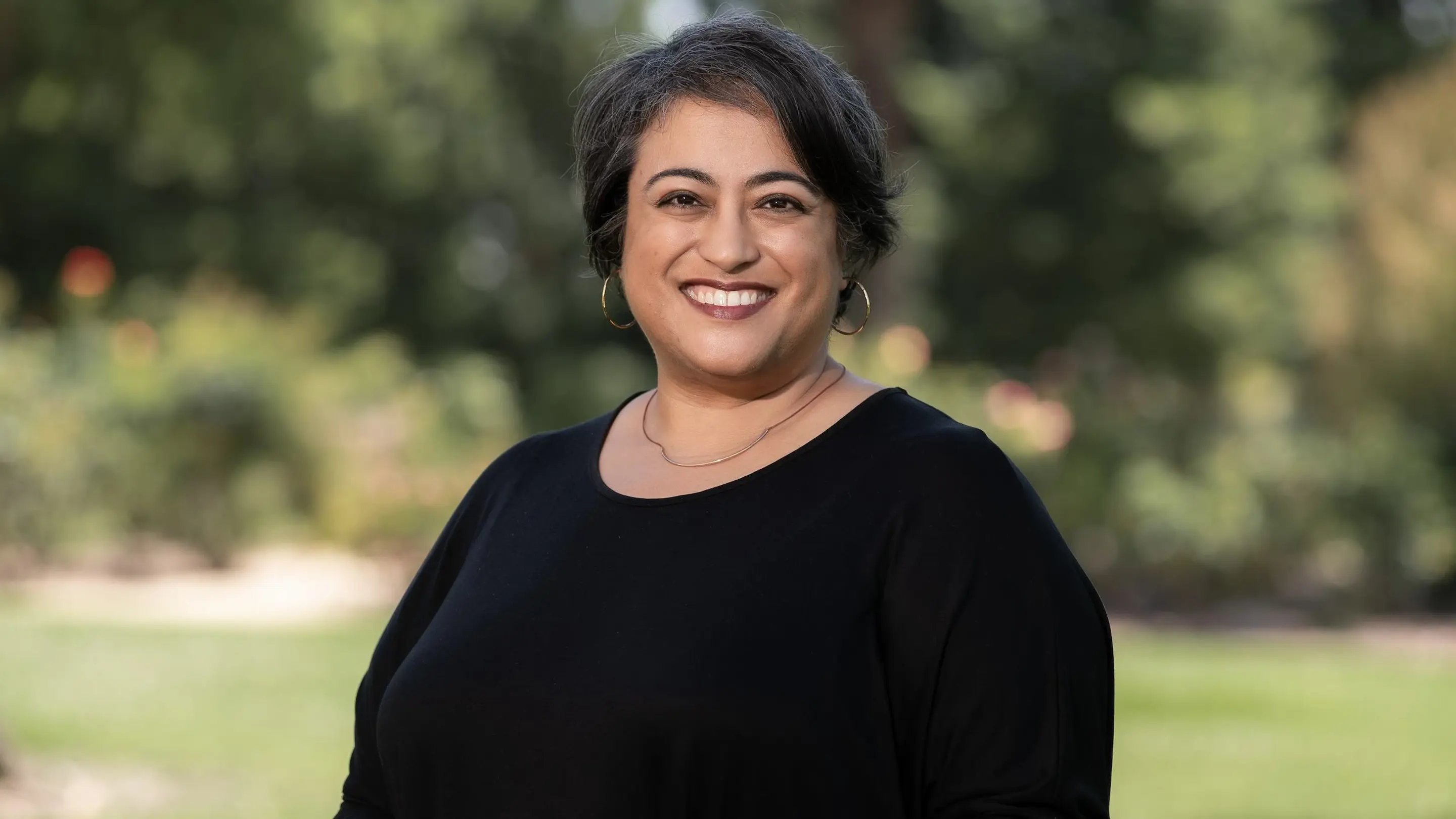 a person smiling for a picture