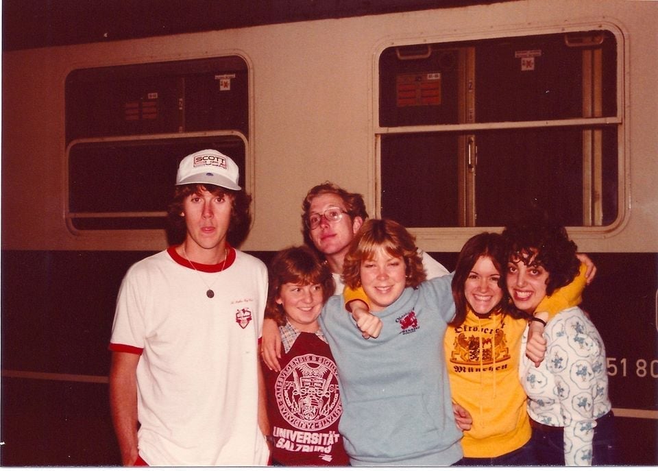 a group of people posing for a photo