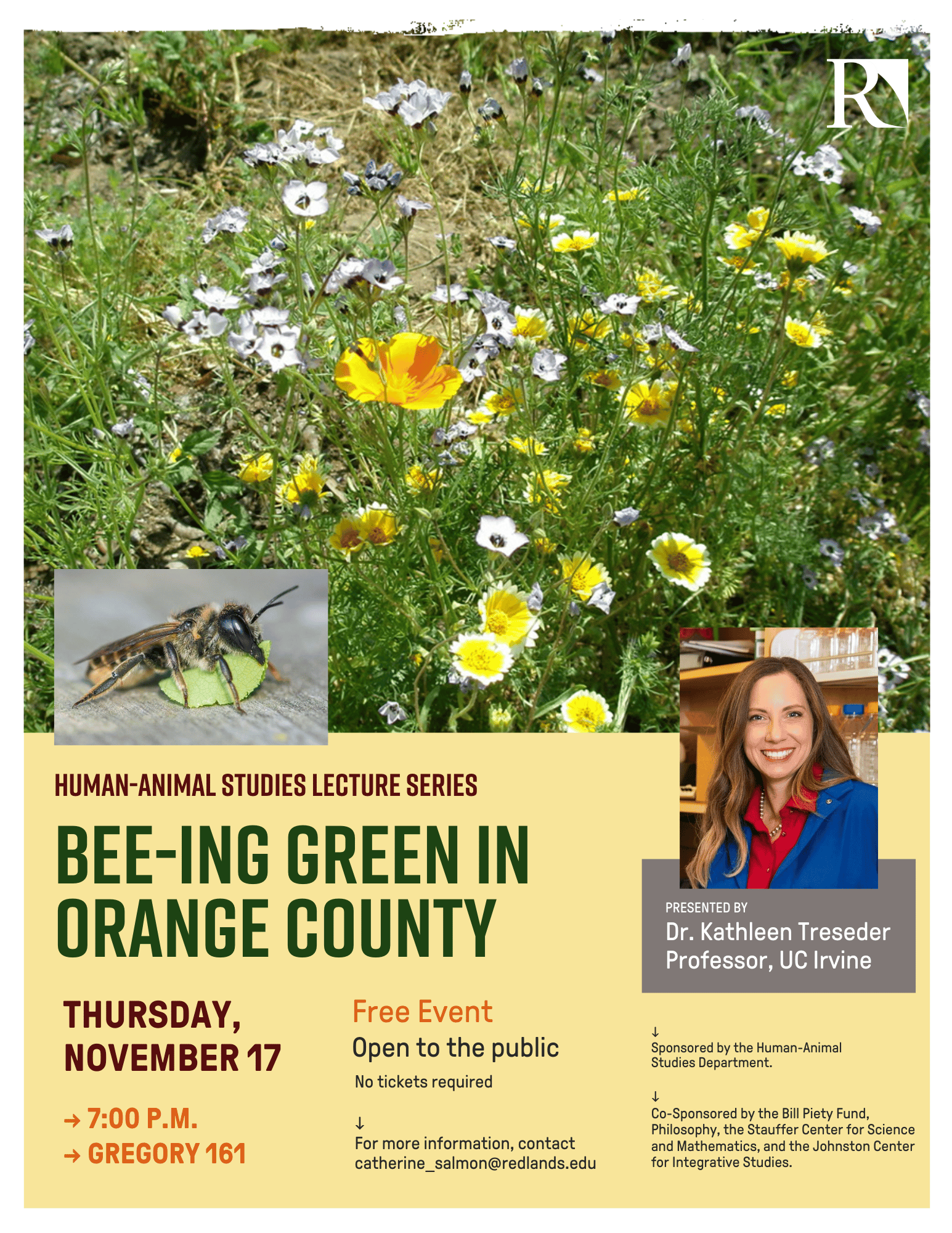 a poster for a lecture