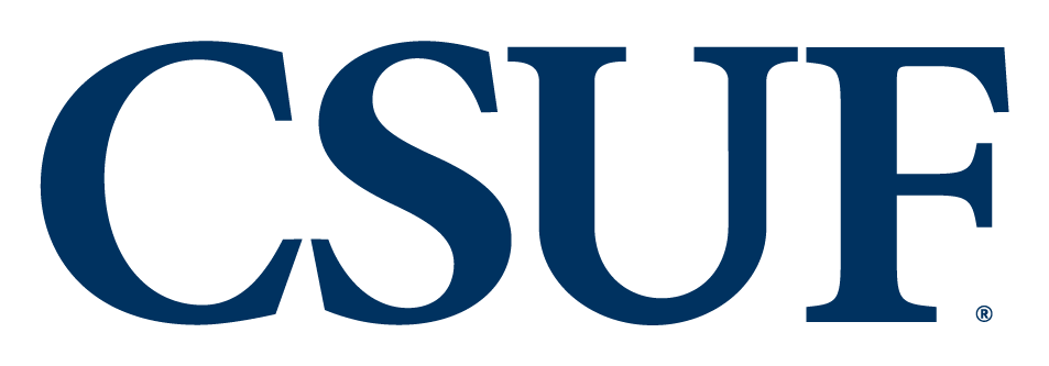 a blue letter on a black background