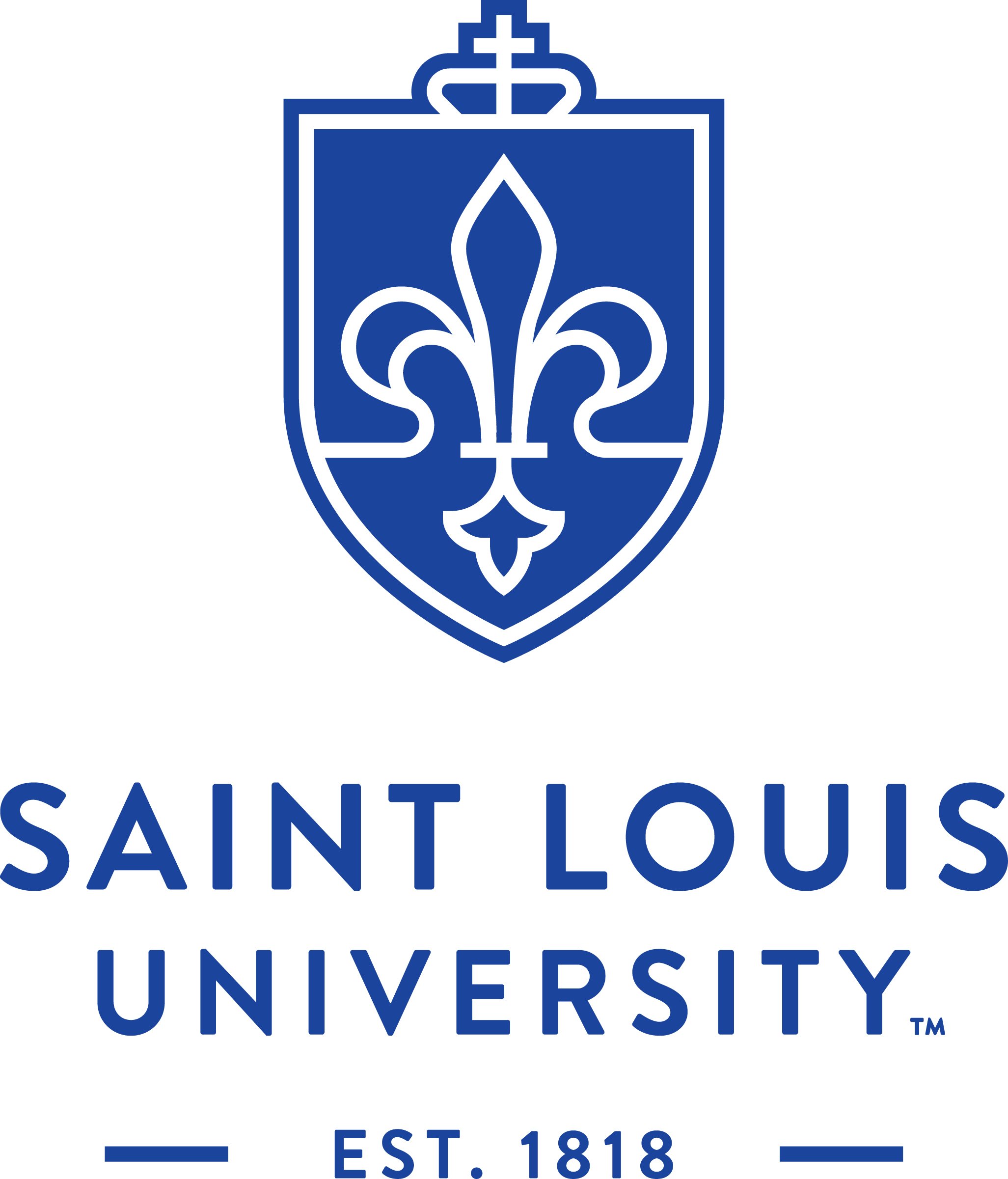 a blue and white logo