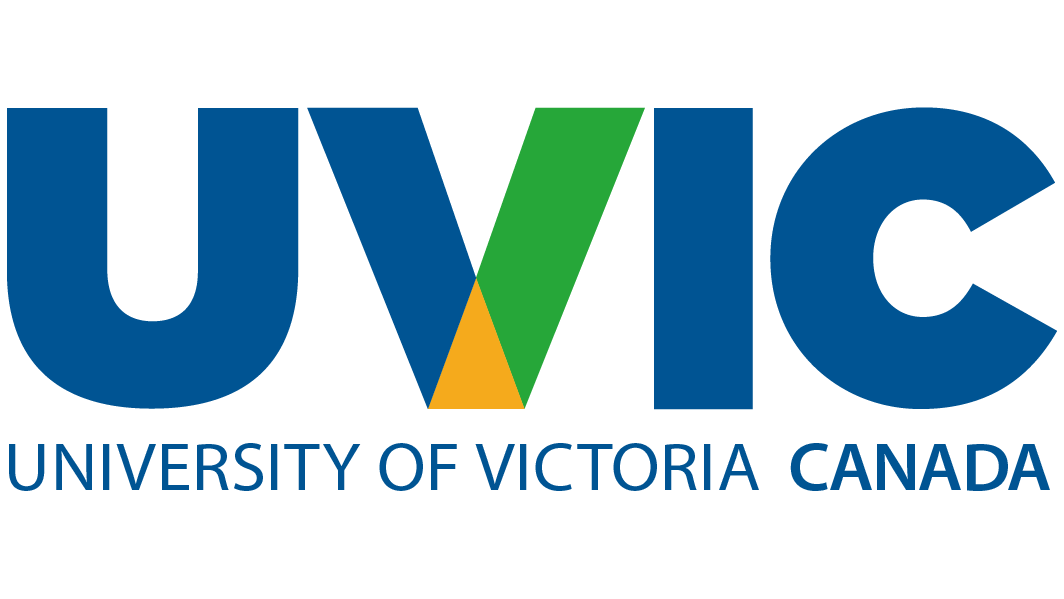 a logo with blue green yellow and orange letters