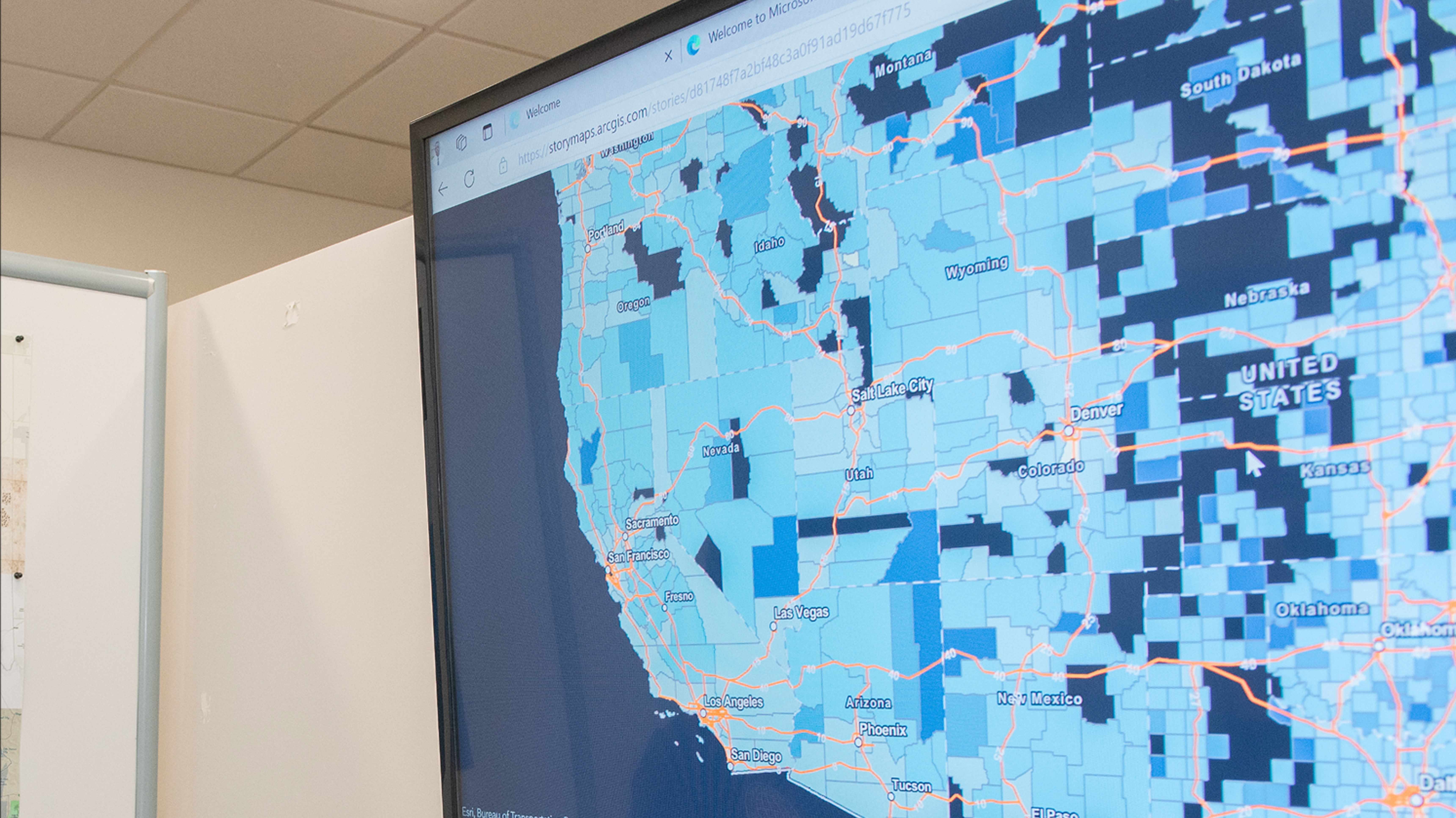 GIS storymaps screen
