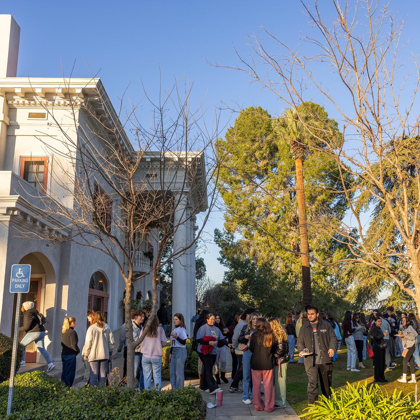 Mutiple media - Senior Sunrise event at Alumni House