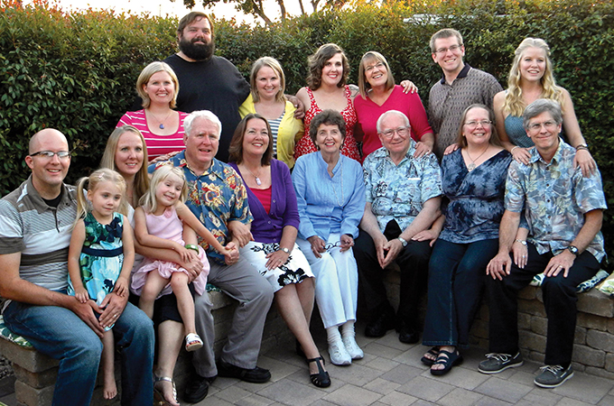 The Turnquist family gathers for a group photo.