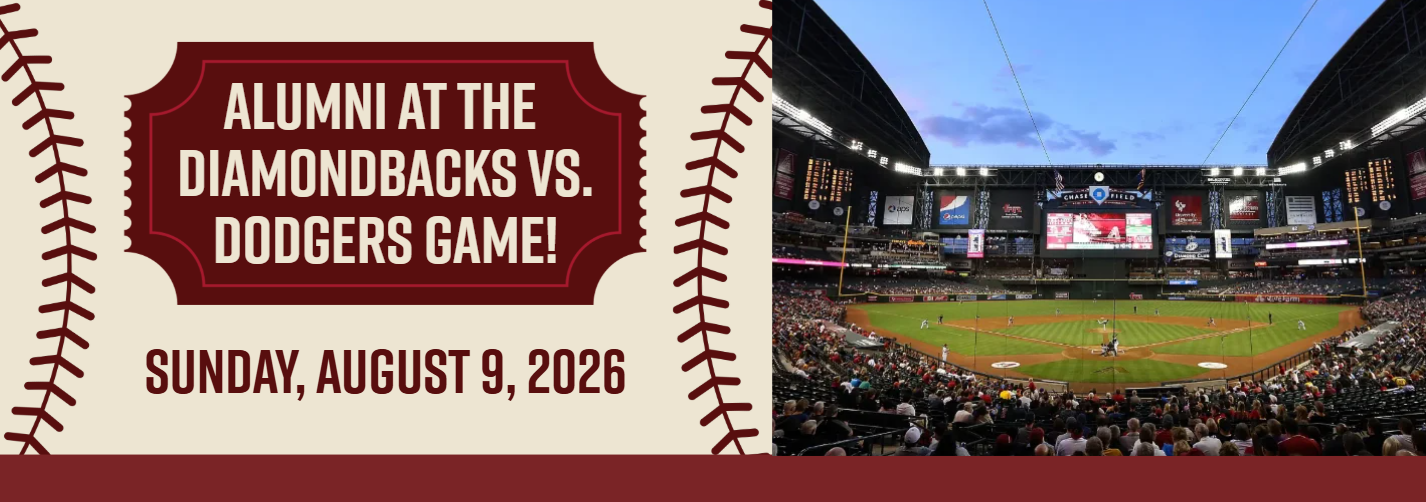 Alumni at Diamondbacks baseball game