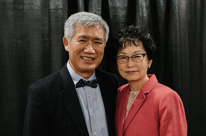 Married 46 years, Tae Yong Pak ’22 (M.Div., left) and Young Oak Pak ’22 (D.A.S.D.) embark on a second career as they return to South Korea, their home country.