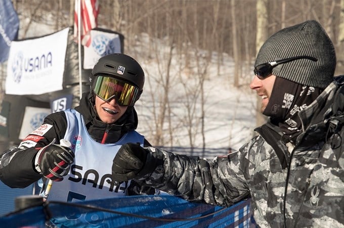 U.S. Ski & Snowboard athletic development coordinator Josh Bullock ’03, ’11 (right) began his career at the U of R and now directs all facets of performance for the U.S. Freestyle Mogul team.