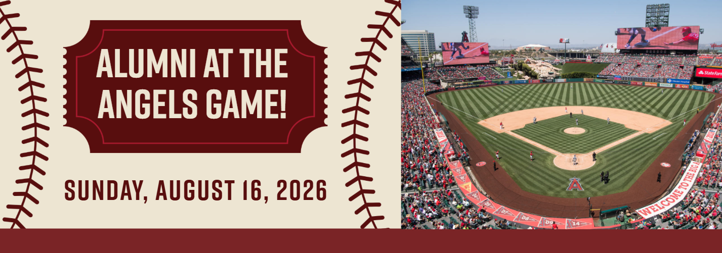 Alumni at Angels baseball game