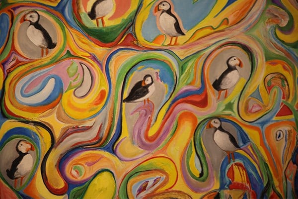 Ryan Werner presents “Puffin Painting.”