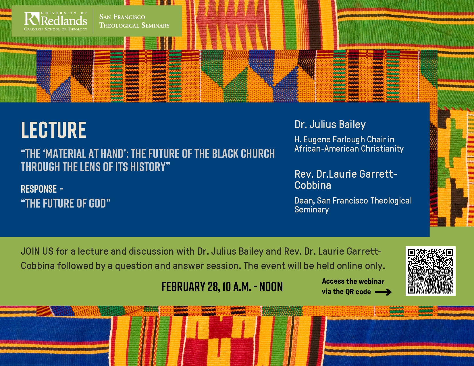 Julius Bailey Laurie Garrett-Cobbina San Francisco Theological Seminary Lecture Black Church