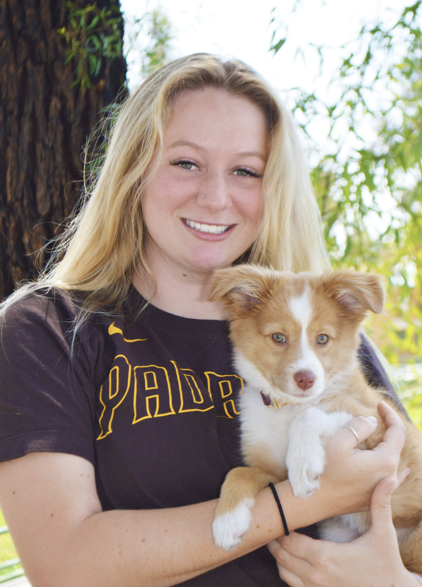 Lauren Petri and puppy