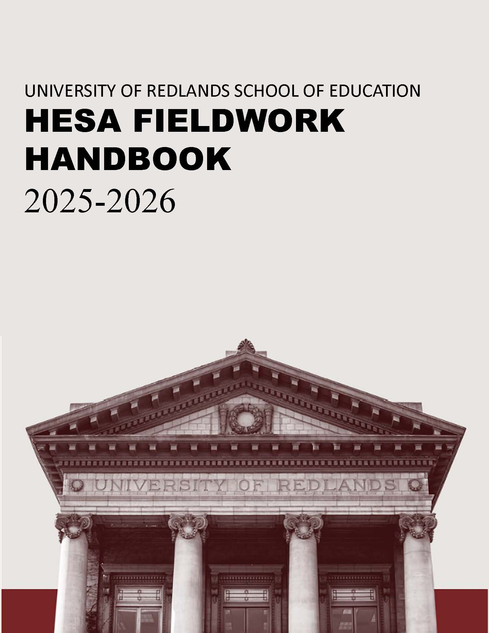 2025-2026 HESA Fieldwork Handbook
