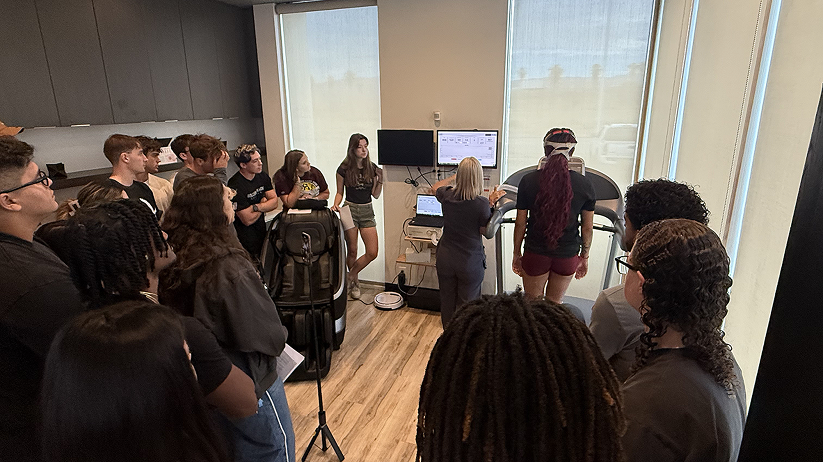 Kine students in a class