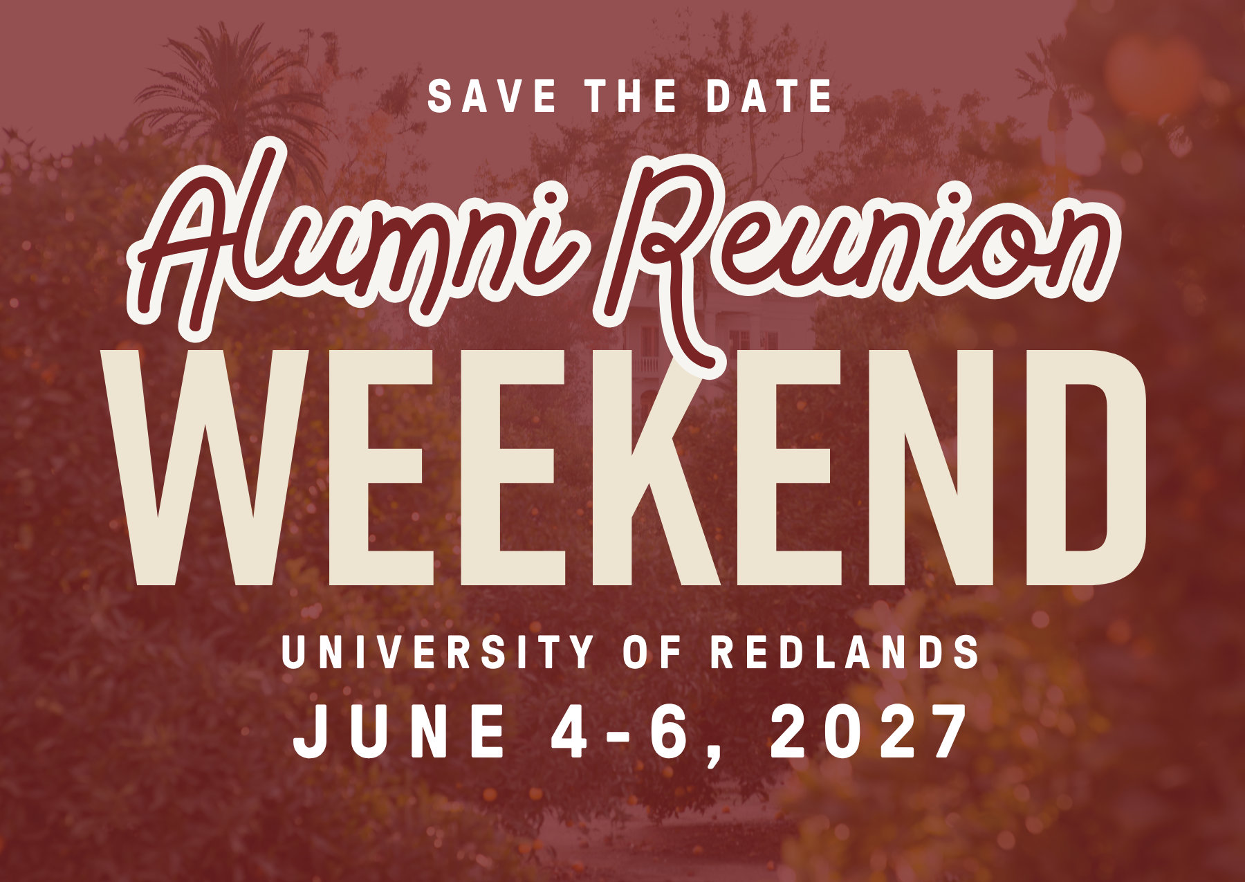 Alumni Reunion Weekend 2027