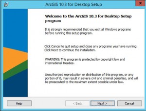 ArcGIS 10.3 Install Splash Screen