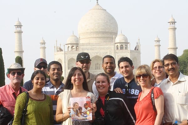 Group Trip at the Taj Mahal